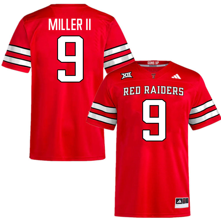 #9 Johncarlos Miller II Texas Tech Red Raiders Jerseys College Football Uniforms Stitched-Red #9 Johncarlos Miller II Texas Tech Red Raiders Jerseys College Football Uniforms Stitched-Red